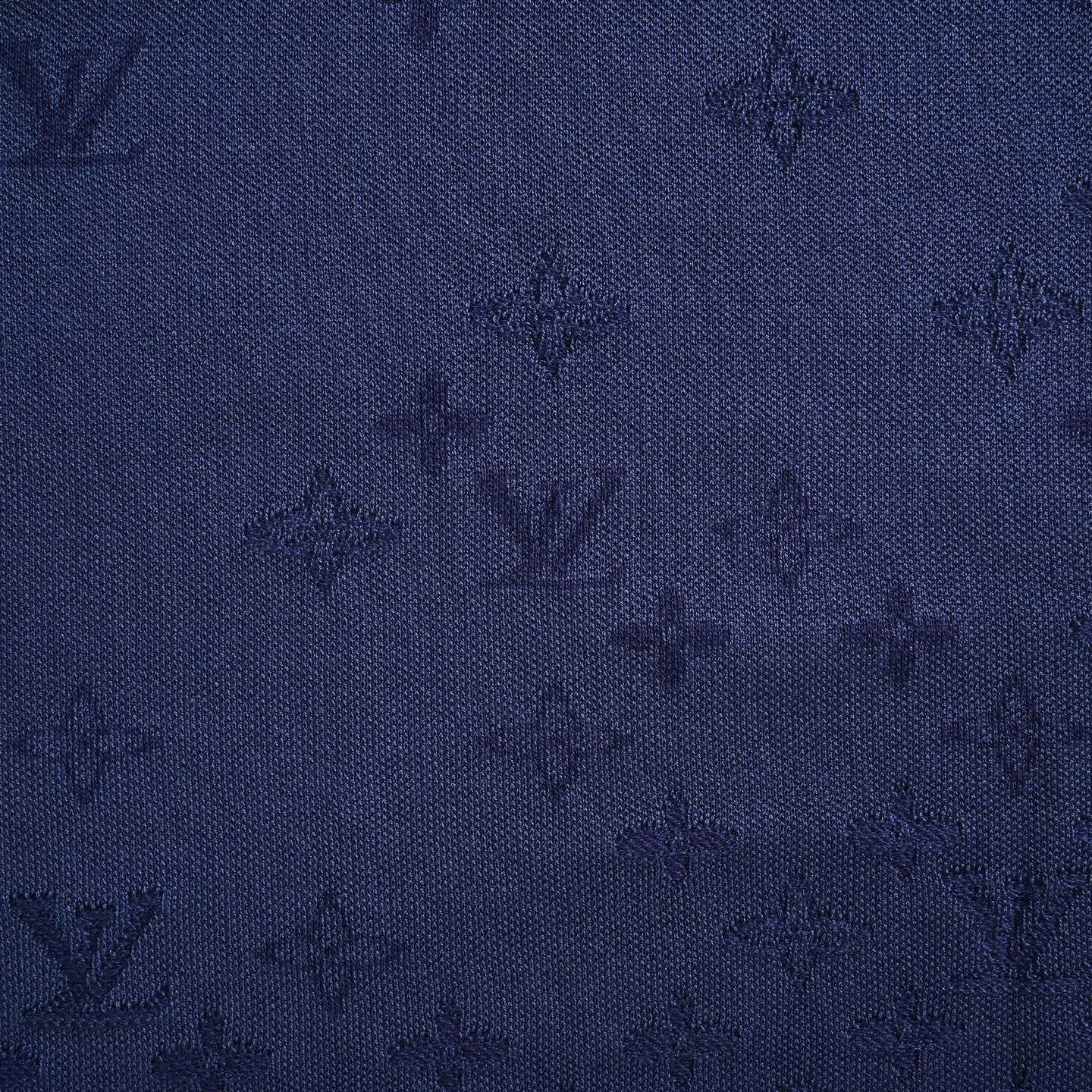 Louis Vuitton/Louis Vuitton 26ss gradient old flower jacquard knitted short sleeves